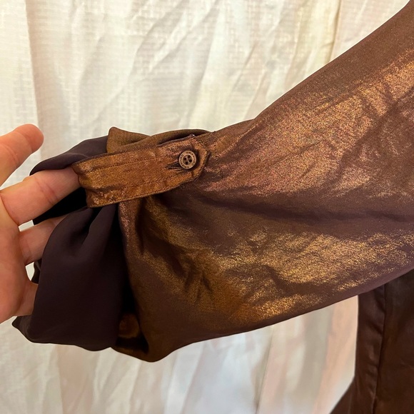 Metallic Button down - Picture 3 of 5